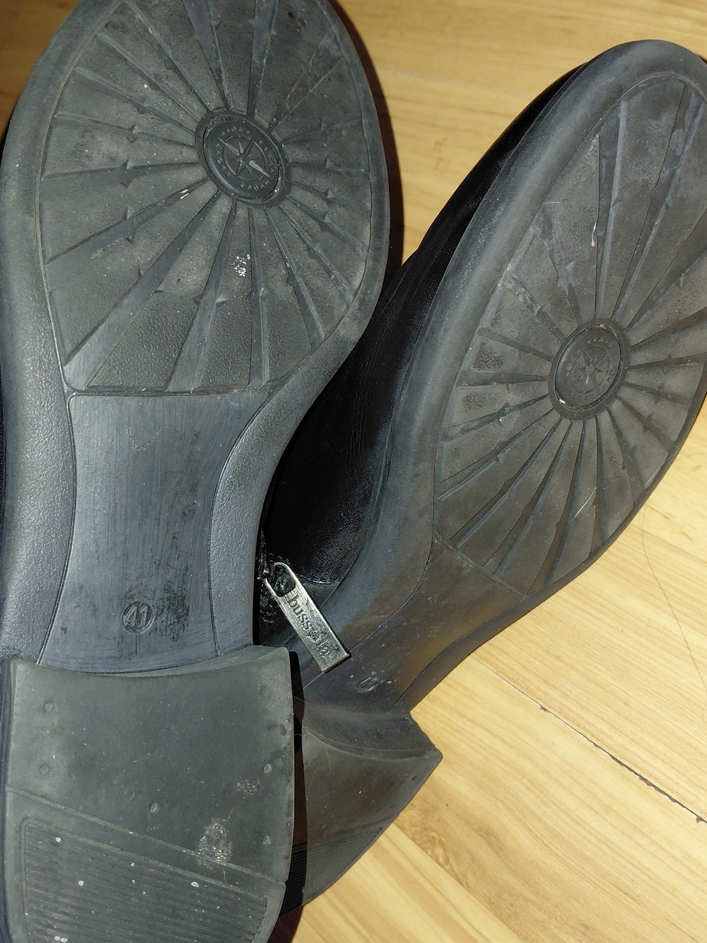 Bussola Black Tall Leather Riding Boots Size 10 - Picture 5 of 7